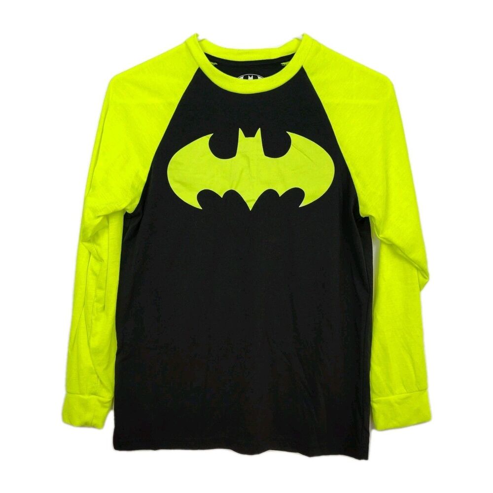Batman long-sleeved t-shirt boys XL (14/16) black/yellow with logo